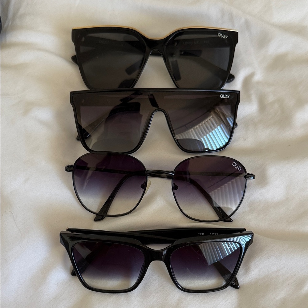 Quay Australia Black and Purple Sunglasses Collection